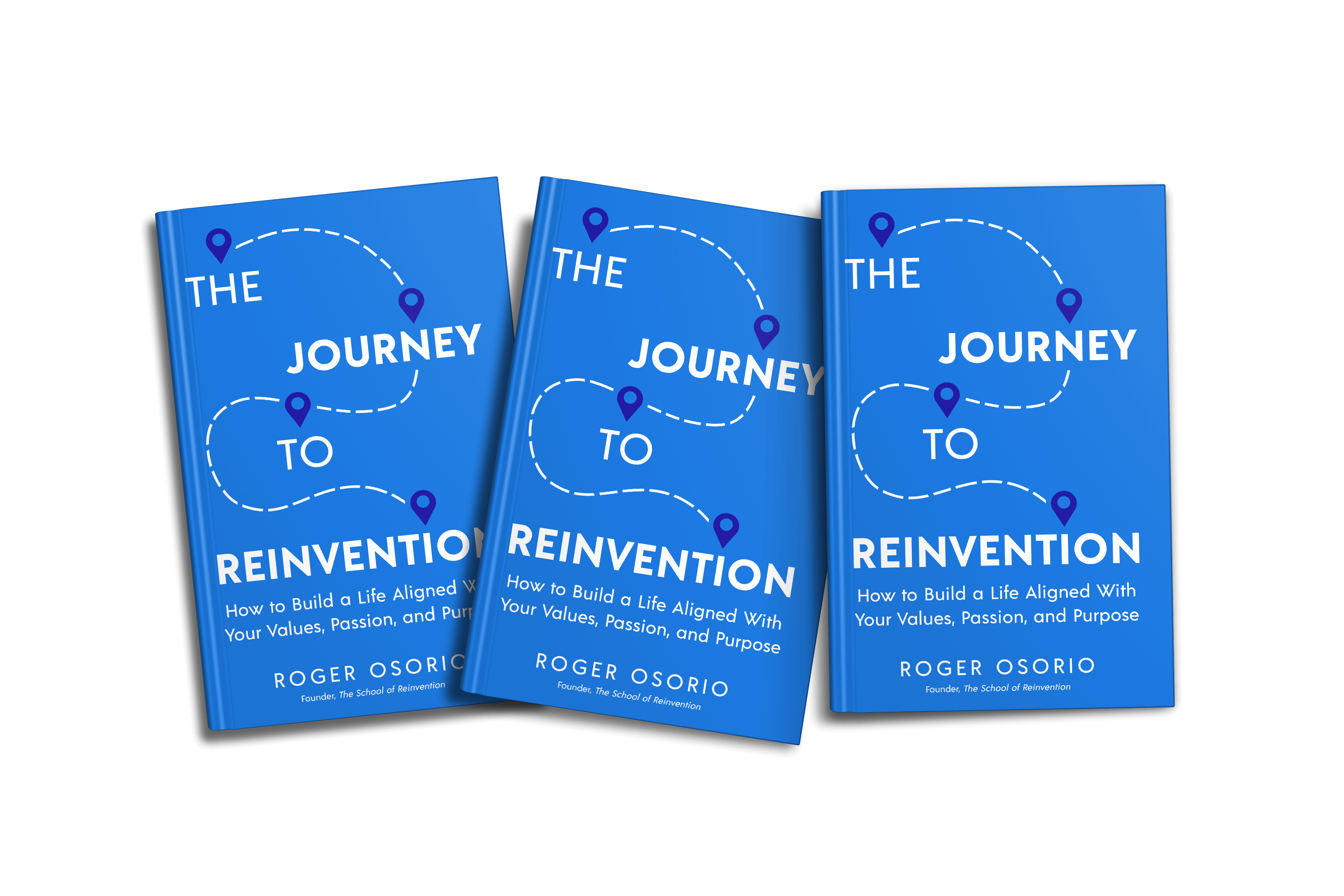 The Journey to Reinvention Book covers x3